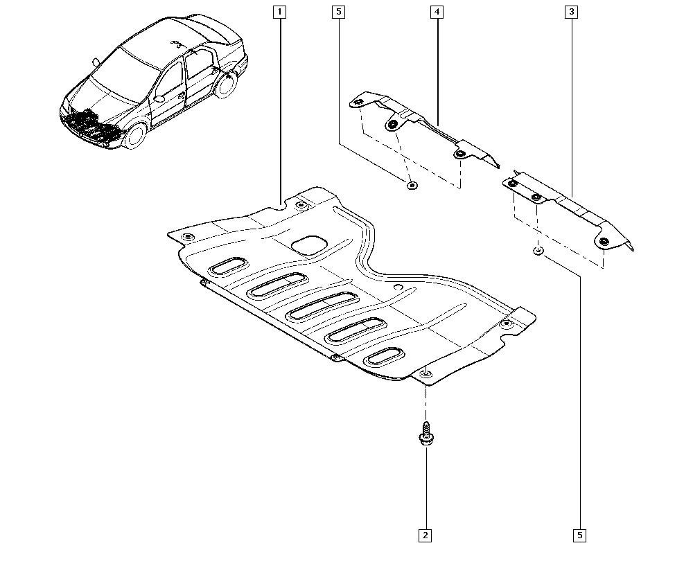 Piese compartiment motor