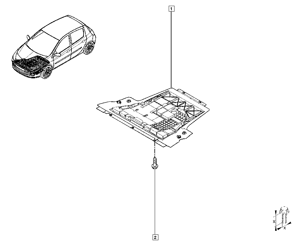 Piese compartiment motor